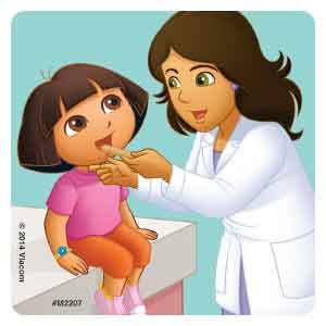 Dora Visits The Doctor Medical Stickers